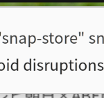 Pending update of "snap-store" snap